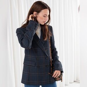 &Other Stories Paris Atelier Plaid blazer